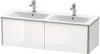 Duravit XSquare, mosdó szekrény 128 cm széles XS 4075 dekor 2 ME by Starck