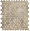 fap ceramiche nobu, slate gres round mosaico 29 x 32,5 cm RT matt
