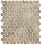   fap ceramiche nobu, slate gres round mosaico 29 x 32,5 cm RT matt