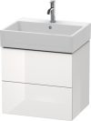 Duravit L-Cube, mosdó szekrény  58,4 cm széles LC 6275 lakkozott, Vero Air