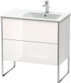 Duravit XSquare, mosdó szekrény 81 cm széles XS 4452 dekor 2 ME by Starck