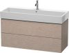 Duravit L-Cube, mosdó szekrény 118,4 cm széles LC 6279 furnérozott, Vero Air