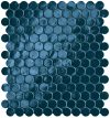 fap ceramiche glim, blu navy round mosaico 29 x 32,5 cm RT brillante fap ceramiche glim, blu navy round mosaico 29 x 32,5 cm RT brillante