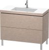 Duravit Vero Air, mosdó szekrénnyel 100 cm széles LC6938, furnérozott