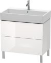 Duravit L-Cube, mosdó szekrény  78,4 cm széles LC 6777 lakkozott, Vero Air