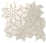   fap ceramiche roma gold, calacatta delicato daisy mosaico 29 x 31,9 cm RT brillante