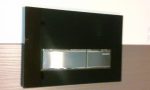 Geberit Sigma50 wc nyomólap fekete üveggel