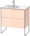 Duravit XSquare, mosdó szekrény 81 cm széles XS 4450 lakkozott ME by Starck