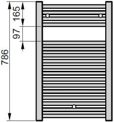 Zehnder Virando radiátor 80 x 60 cm, meleg vizes