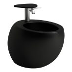   Laufen Il Bagno Alessi One bidé, fali H8309717163041 matt fekete