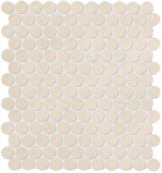 fap ceramiche color now, beige round mosaico 29,5 x 32,5 cm