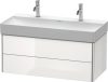 Duravit XSquare, mosdó szekrény 98,4 cm széles XS 4163 lakkozott DuraSquare