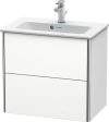 Duravit XSquare, mosdó szekrény 61 cm széles XS 4165 dekor 1 ME by Starck