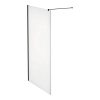 Laufen Walk-in zuhanyfal 120 cm széles H2609524500001, matt fekete