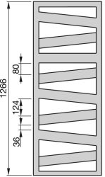 Zehnder Kazeane radiátor 130 x 60 cm krómozott
