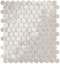 fap ceramiche glim, ghiaccio round mosaico 29 x 32,5 cm RT brillante