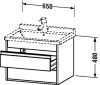 Duravit Ketho, alsószekrény KT 6643 Duravit Ketho, alsószekrény KT 6643
