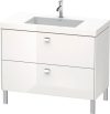 Duravit Brioso, mosdó szekrénnyel 100 cm széles BR4702 dekor 2, Vero Air