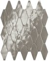 fap ceramiche glim, grigio fumo rombi mosaico 31 x 35,5 cm RT brillante