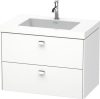 Duravit Brioso, mosdó szekrénnyel 80 cm széles BR4606 dekor 1, Vero Air