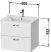 Duravit XBase, mosdó szekrény 60 cm széles XB6120, ME by Starck, bemutatótermi