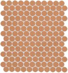   fap ceramiche color now, curcuma round mosaico 29,5 x 32,5 cm