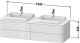 Duravit Happy D.2 Plus, alsószekrény 160 cm széles HP 4974 B furnérozott