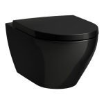   Laufen Moderna S WC, fali mélyöblítéses rimless H8215410200001, fényes fekete