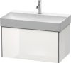 Duravit XSquare, mosdó szekrény 78,4 cm széles XS 4062 lakkozott DuraSquare