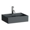 Laufen, Kartell by Laufen kézmosó 45 cm széles H8183307581041, csiszolt, matt grafit Laufen, Kartell by Laufen kézmosó 45 cm széles H8183307581041, csiszolt, matt grafit