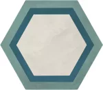 Marca Corona 1741, terra art cornice o/c esagona