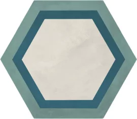 Marca Corona 1741, terra art cornice o/c esagona