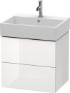 Duravit L-Cube, mosdó szekrény  58,4 cm széles LC 6275 dekor 2, Vero Air