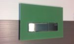 Geberit Sigma50 wc nyomólaphoz zöld üveg