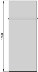 Zehnder Fina Lean Bar radiátor 150 x 60 cm, meleg vizes
