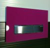 Geberit Sigma50 wc nyomólap fuchsia üveggel Geberit Sigma50 wc nyomólap fuchsia üveggel