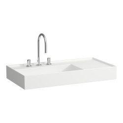 Laufen, Kartell by Laufen mosdó  90 cm széles H8183384001111, csiszolt, LCC fehér