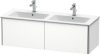 Duravit XSquare, mosdó szekrény 128 cm széles XS 4075 dekor 1 ME by Starck