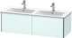 Duravit XSquare, mosdó szekrény 128 cm széles XS 4075 dekor 1 ME by Starck