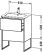 Duravit XSquare, mosdó szekrény 61 cm széles XS 4445 lakkozott ME by Starck