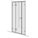   Duscholux Collection 3 lengő ajtó 410.1x5700.1000 56-100 cm széles