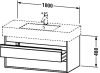 Duravit Ketho, alsószekrény 100 cm széles KT 6641 Duravit Ketho, alsószekrény 100 cm széles KT 6641
