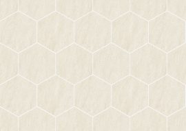 Caesar key_mood, cotton hexagons 30 x 30 cm matt
