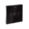 Hansgrohe ShowerSelect Glass szelep fekete üveglap 92624600, bemutatótermi Hansgrohe ShowerSelect Glass szelep fekete üveglap 92624600, bemutatótermi
