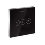   Hansgrohe ShowerSelect Glass szelep fekete üveglap 92624600, bemutatótermi