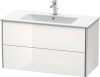 Duravit XSquare, mosdó szekrény 101 cm széles XS 4173 lakkozott ME by Starck