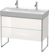 Duravit XSquare, mosdó szekrény 98,4 cm széles XS 4444  lakkozott DuraSquare