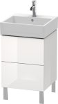 Duravit L-Cube, mosdó szekrény  48,4 cm széles LC 6774 lakkozott, Vero Air