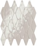   fap ceramiche glim, ghiaccio rombi mosaico 31 x 35,5 cm RT brillante