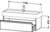 Duravit Ketho, alsószekrény 115 cm széles KT 6689 Duravit Ketho, alsószekrény 115 cm széles KT 6689